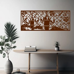 Veselá Stena Samolepka Vinná réva Farba: hnedá, Veľkosť: 60 x 23 cm
