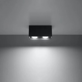 Sollux Lighting Stropné svietidlo QUAD čierne