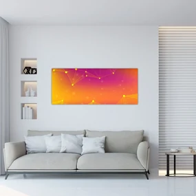 Farebný abstraktný obraz (120x50 cm)