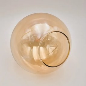 Prisadený luster MALENA 6xE14/5W/230V zlatá/čierna/dymová béžová