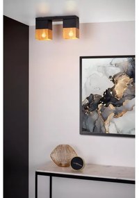 Lucide 21123/02/02 - Stropné svietidlo RENATE 2xE27/40W/230V zlatá/čierna