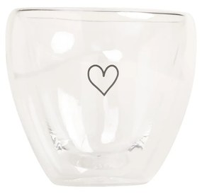 Eulenschnitt Sklenený hrnček Heart Double Glass