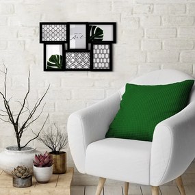 Čierny plastový rámček na stenu 48x32 cm