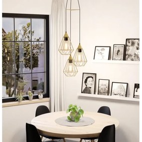 Eglo 43683 - Luster na lanku TARBES 3xE27/60W/230V