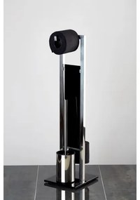 WENKO 22983100 - WC kefa RIVALTA 18x70 cm nerezová/strieborná/čierna