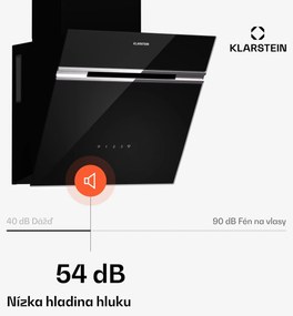 Klarstein Alina digestor, 40 cm, 570 m³/h, Tichý, EEK A