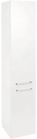 Kúpeľňová skrinka vysoká Somero biela vysoko lesklá 30 x 150 x 25 cm