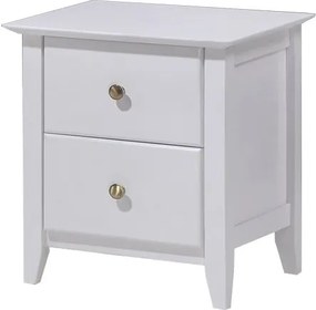 KONDELA Java 3 nočný stolík biela
