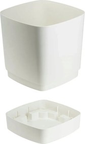 Plastový květináč s podmiskou Cubi 25x25 cm - výber z 5 prevedení