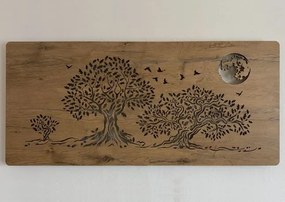 Obraz stromov a mesiaca na batériu