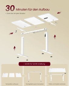 Elektrický pracovný stôl LSD312WZ03