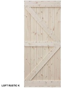 Dvere posuvné na mieru Loft Rustic K