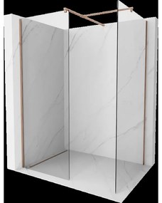 Mexen Kioto sprchová stena Walk-in 155 x 80 cm, transparentná, ružové zlato - 800-155-202-60-00-080