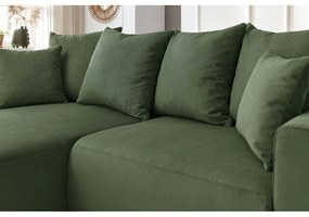 Zelená zamatová rohová pohovka Enjoy – Bobochic Paris