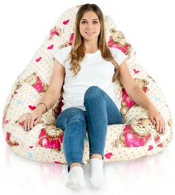 Sedací vak DROP XXL medvedík