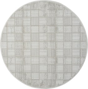 My Flair, Kusový koberec My House CA60038 creme kruh, 120x120 (priemer) kruh, béžová, chodba / predsieň