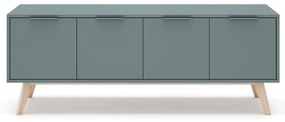 TV stolík sivozelený 140x53x40 cm Pisco – Marckeric