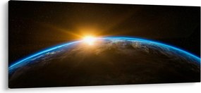 Obraz planéty Zem z vesmíru (120x50 cm)