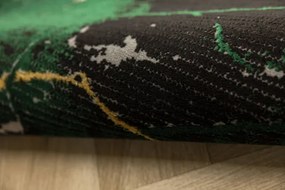 Koberec Diamond K8716Z fľaškovo zelený / zlatý