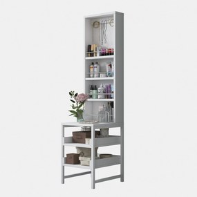 Toaletný stolík Bjorno (biela). Akcia -17%. Vlastná spoľahlivá doprava až k Vám domov. 1127588