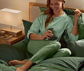 Napínacia posteľná plachta z mikrovlákna, zelená, štandardná veľkosť