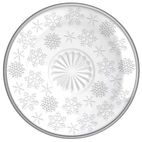 Altom Sklenený dezertný tanier Snowflakes 17,5 cm