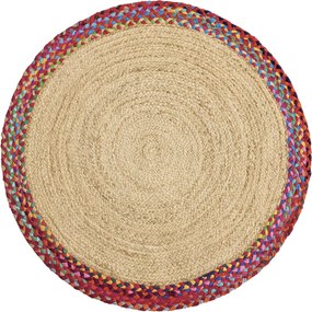 Ručne viazaný kusový koberec Lorne J 33 Natural kruh, 240x240 (priemer) kruh, viacfarebná, chodba / predsieň, Diamond Carpets India