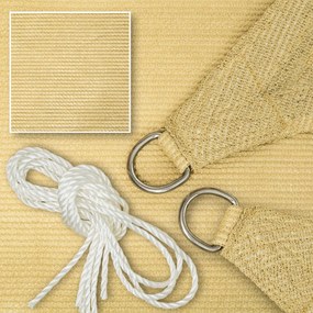 tectake 401810 stínící plachta proti slunci čtverec - 360 x 360 cm