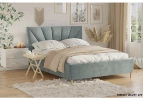 IRENA 160X200 ČALÚNENÁ MANŽELSKÁ POSTEĽ S ROŠTOM A ÚLOŽNÝM PRIESTOROM