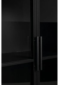 Čierna kovová vitrína 65x105 cm Ferre – White Label