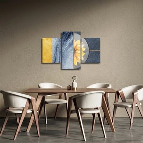 Obraz - Tvary a kvet (90x60 cm)