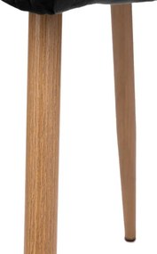 Jedálenská stolička MONTANA zamatová, čierna