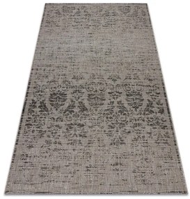 Koberec SIZAL FLOORLUX 20211 strieborný / čierny