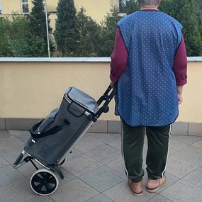 Gardlov 23187 Nákupná taška na kolieskach 40 l, šedá