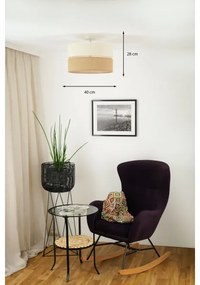 Brilagi - Prisadený luster ROYAL YUTE 1xE27/15W/230V pr. 40 cm béžová/krémová