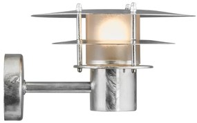 Nordlux - Vonkajšie nástenné svietidlo BASTIA 1xE14/12W/230V IP54 matný chróm