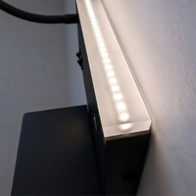 Nástenné LED svietidlo Shelf, 1x LED 4+5+2w, 4000k, b/w, vypínač