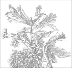 Vliesová tapeta Engraved Flowers