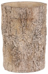 Kvetináč imitácia drevenej kôry, 18 x 18 x 26 cm,betón, 18 cm