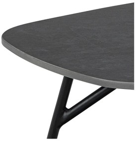 Čierny konferenčný stolík s keramickou doskou 60x120 cm Caracas - Actona