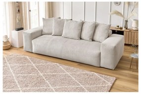 Krémová menčestrová pohovka 280 cm Voltaire – Bobochic Paris