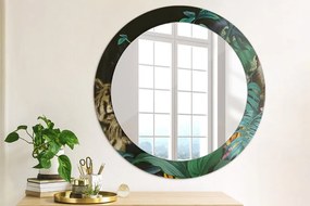 Okrúhle ozdobné zrkadlo Les v džungli fi 70 cm