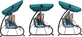 Záhradná hojdačka so strieškou Springos GS0024