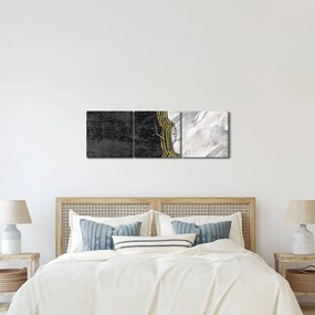 Obraz - Mramor (s hodinami) (90x30 cm)