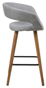 Sada 2 sivých barových stoličiek Actona Gill