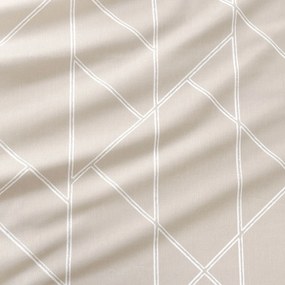 Goldea bavlnená napínacia plachta - geometrické línie na latte 80 x 160 cm
