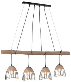 Leuchten Direkt 11156-79 - Luster na lanku REED 4xE27/60W/230V