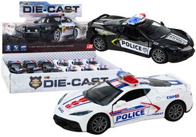 LEAN TOYS Policajné auto 1:32, kovové - Mix