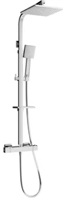 Mexen - CQ45 sprchový set s termostatickou batériou Cube, chrómová, 772504595-00