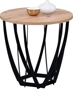 XXXLutz PRÍRUČNÝ STOLÍK, čierna, dub artisan Xora - Stolíky do obývačky - 001815003301